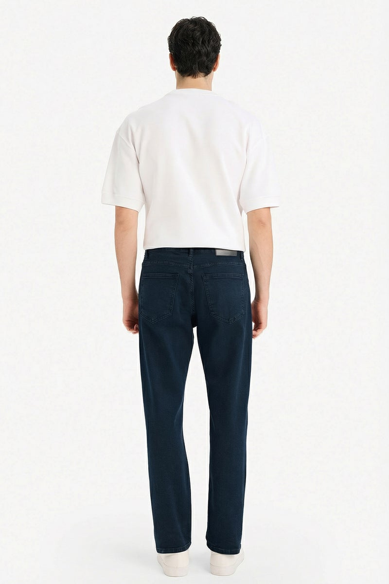 DeFacto Blue Man Tapered Fit Jeans Casual - Image 5